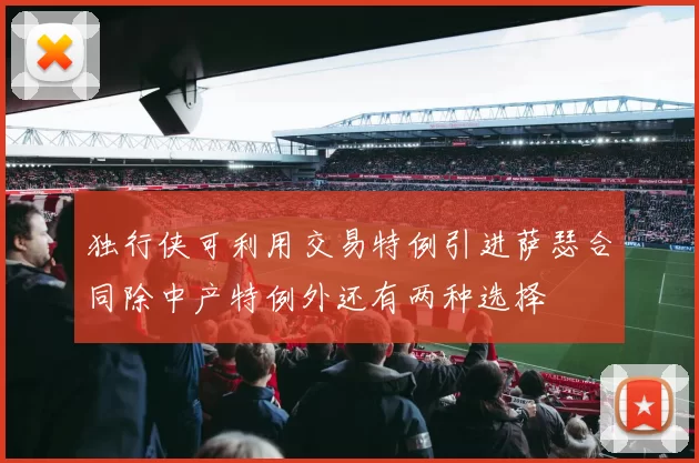 独行侠可利用交易特例引进萨瑟合同除中产特例外还有两种选择
